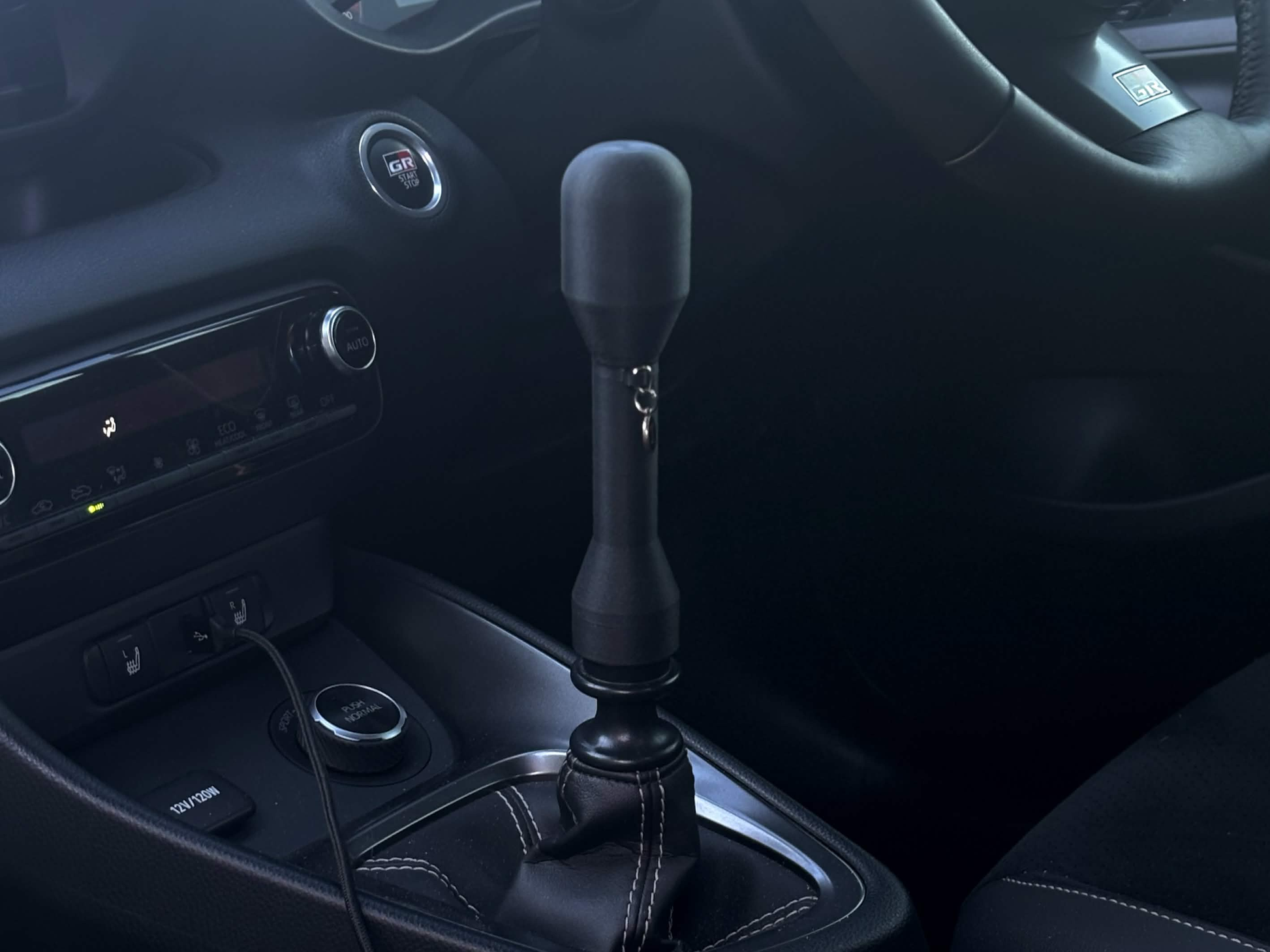 Shifter extension suitable for GR Yaris — PETG matte finish with aluminium threaded core by QSN Engineering
